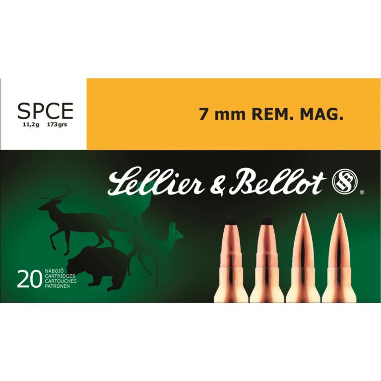 Sellier & Bellot, 7mm Remington Magnum, SPCE, 173 Grain, 500 Rounds