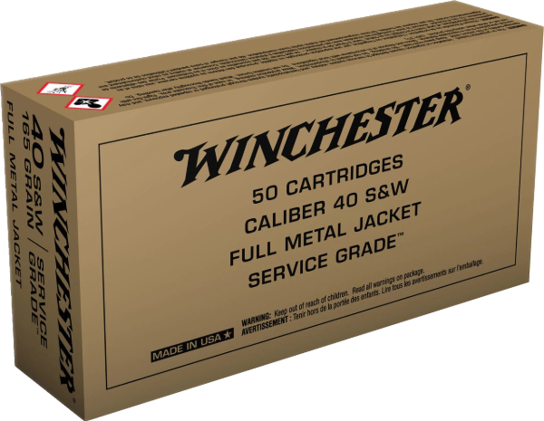 Winchester 40 S&W Ammunition Brass 500 rounds