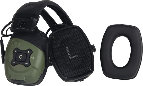 left side view of ISOtunes Sport DEFY Shooting Earmuffs