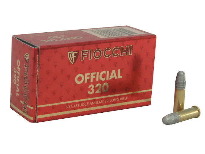 Fiocchi Exacta Rifle Super Match Ammunition 22 Long Rifle 40 Grain Lead Round Nose