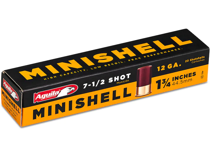 Aguila Minishell Ammunition 12 Gauge 1-3:4″ 5:8 oz #7-1:2 Shot