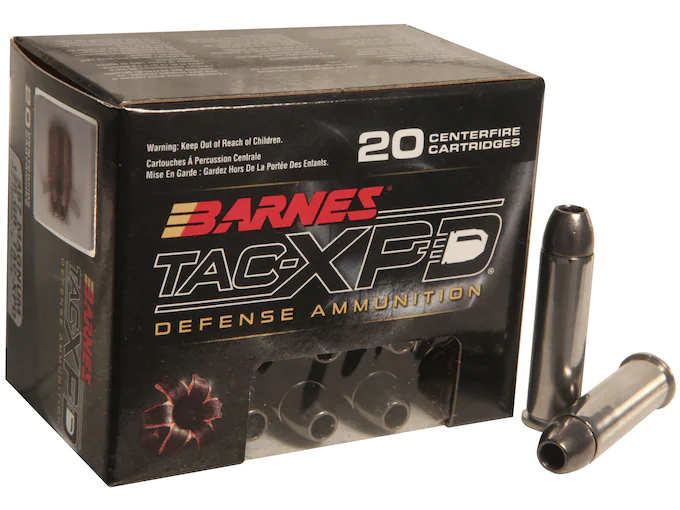 Barnes TAC-XPD Ammunition 357 Magnum 125 Grain TAC-XP Hollow Point Lead-Free Box of 20