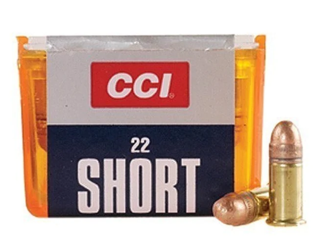 CCI Ammunition 22 Short 29 Grain Copper Plated Lead Round Nose Box of 100