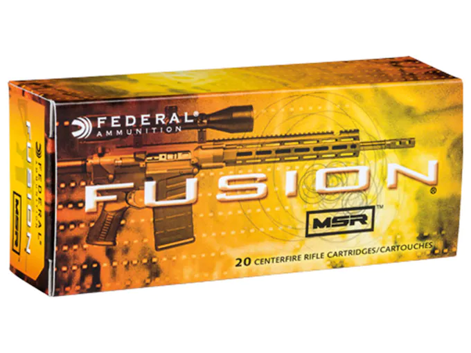 Federal Fusion MSR Ammunition 300 AAC Blackout 150 Grain Bonded Spitzer Boat Tail Box of 20