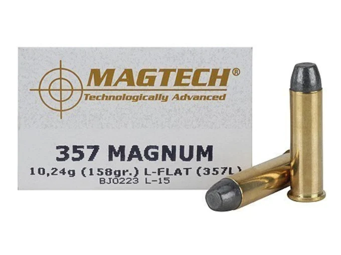 Magtech Cowboy Action Ammunition 357 Magnum 158 Grain Lead Flat Nose Box of 50