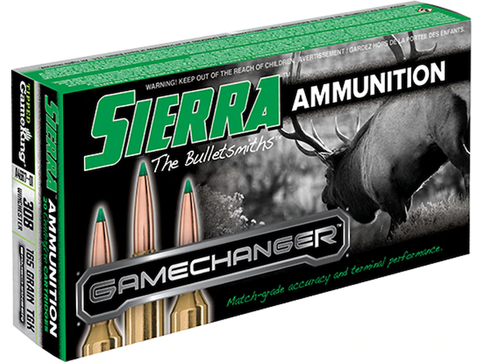 Sierra GameChanger Ammunition 308 Winchester 165 Grain Tipped GameKing Box of 20