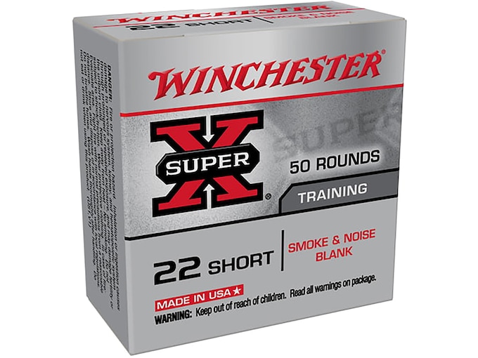 Winchester Super-X Ammunition 22 Short Black Powder Blank Box of 50